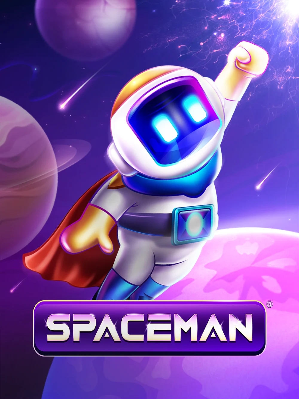 Portada de Spaceman con temática espacial y vibración de casino online.